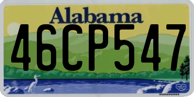 AL license plate 46CP547