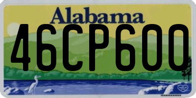 AL license plate 46CP600