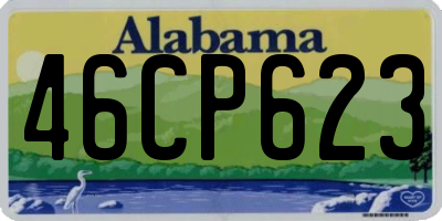 AL license plate 46CP623