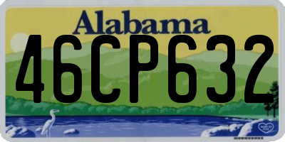 AL license plate 46CP632