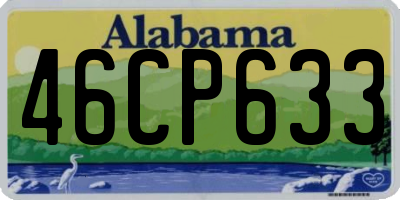 AL license plate 46CP633