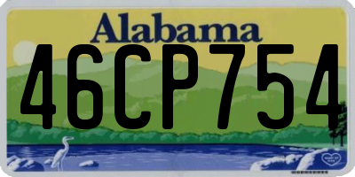 AL license plate 46CP754