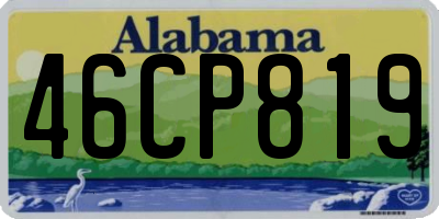 AL license plate 46CP819