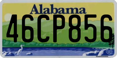 AL license plate 46CP856