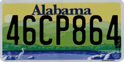 AL license plate 46CP864