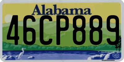 AL license plate 46CP889
