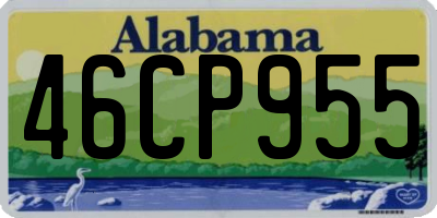 AL license plate 46CP955