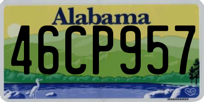 AL license plate 46CP957