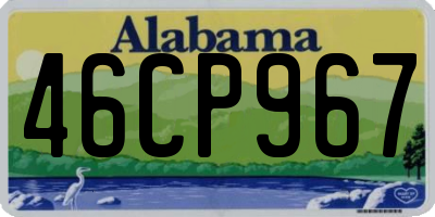 AL license plate 46CP967