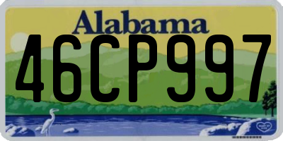 AL license plate 46CP997