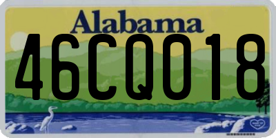 AL license plate 46CQ018
