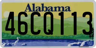 AL license plate 46CQ113