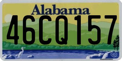 AL license plate 46CQ157