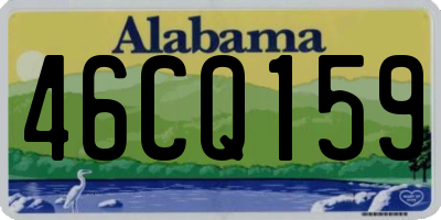 AL license plate 46CQ159