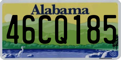 AL license plate 46CQ185