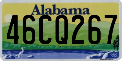 AL license plate 46CQ267