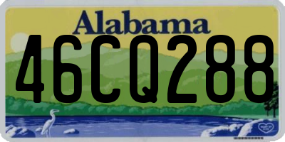 AL license plate 46CQ288