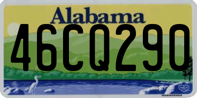 AL license plate 46CQ290