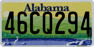AL license plate 46CQ294