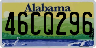 AL license plate 46CQ296