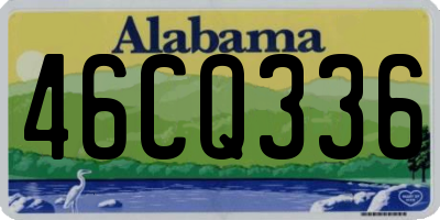 AL license plate 46CQ336