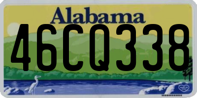 AL license plate 46CQ338