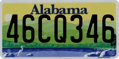 AL license plate 46CQ346