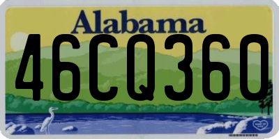 AL license plate 46CQ360
