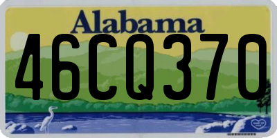 AL license plate 46CQ370