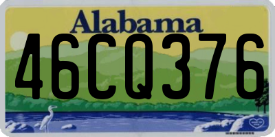 AL license plate 46CQ376