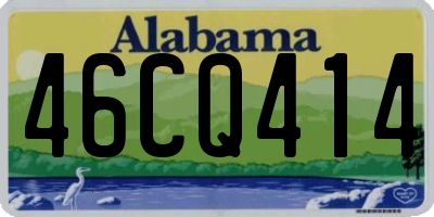AL license plate 46CQ414