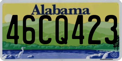 AL license plate 46CQ423