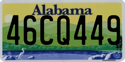 AL license plate 46CQ449