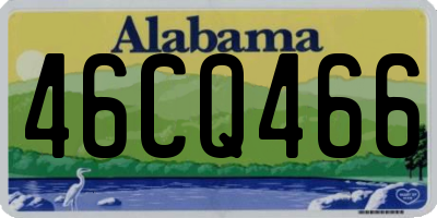 AL license plate 46CQ466
