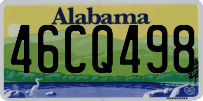 AL license plate 46CQ498