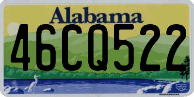 AL license plate 46CQ522