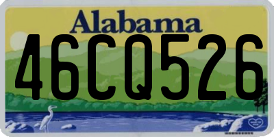 AL license plate 46CQ526