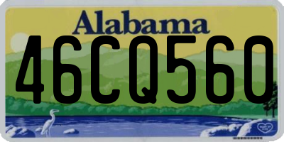 AL license plate 46CQ560