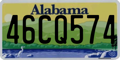 AL license plate 46CQ574