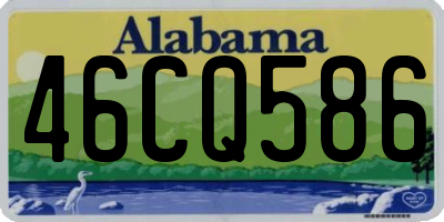 AL license plate 46CQ586