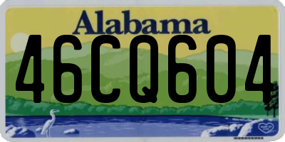 AL license plate 46CQ604