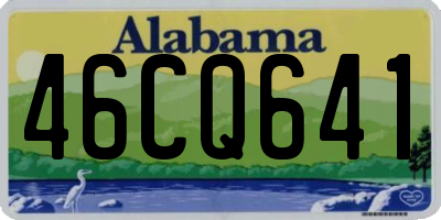 AL license plate 46CQ641