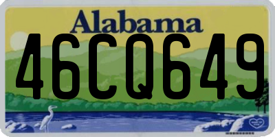 AL license plate 46CQ649
