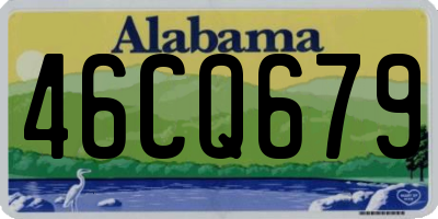 AL license plate 46CQ679