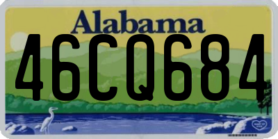 AL license plate 46CQ684