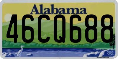 AL license plate 46CQ688