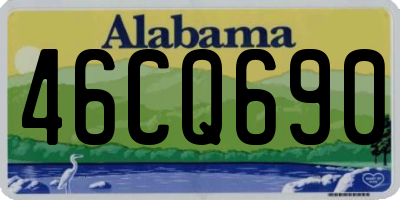AL license plate 46CQ690