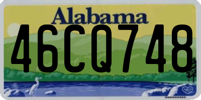 AL license plate 46CQ748