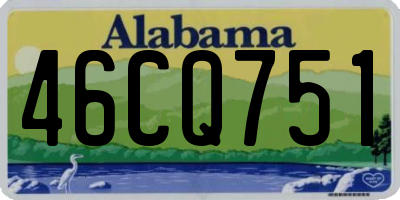 AL license plate 46CQ751