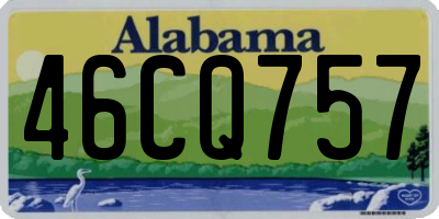 AL license plate 46CQ757